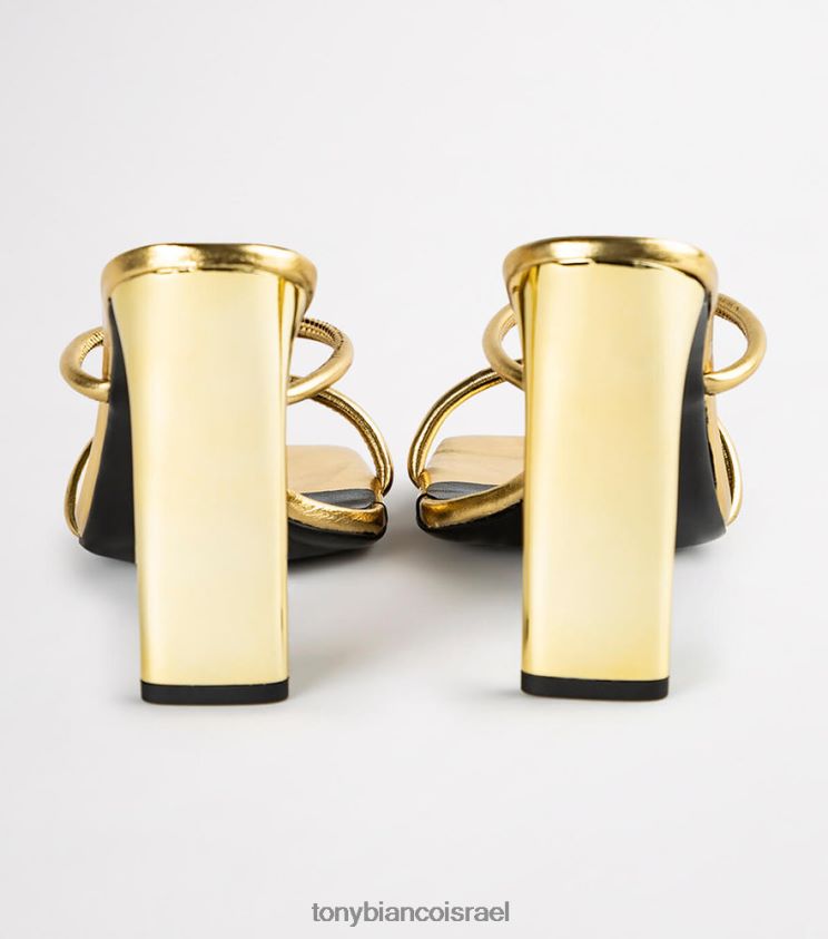 נעלי עקב בלוק | נשים רדיד זהב Tony Bianco נעלי עקב של פלורנס 8BNR8T342